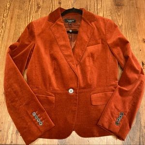 Talbots Velvet Cropped Blazer